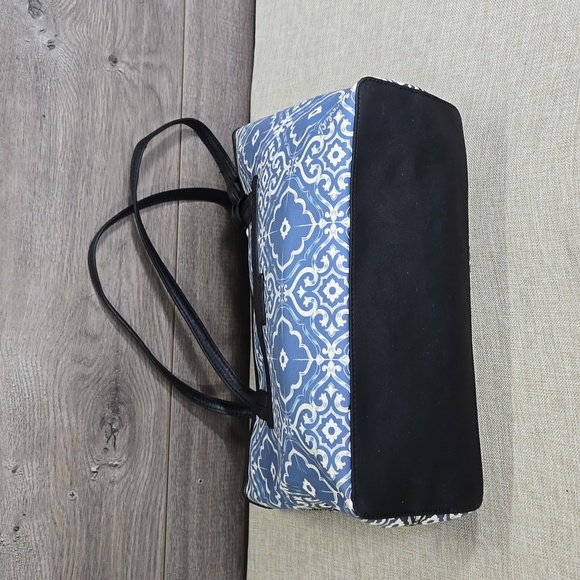 Brighton Blue Nylon Leather Tote Shoulder Bag - Picture 7 of 13